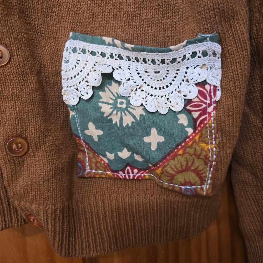 VINTAGE Whistler's 100% Wool Cardigan Size 38 - Picture 4 of 5